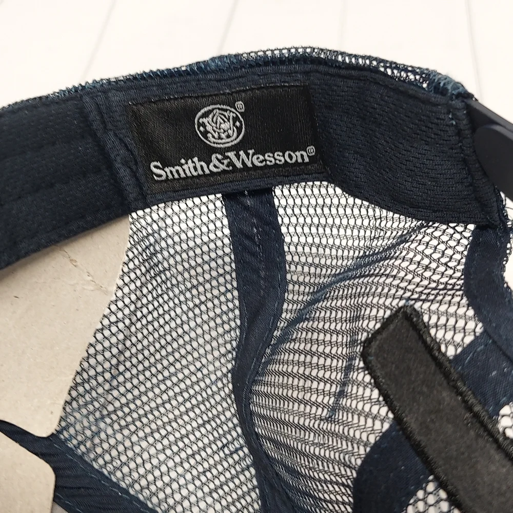 OEM Smith & Wesson M&P Mens Hat Classic Grey Embroidered Logo Baseball Cap OSFA - Picture 6 of 6